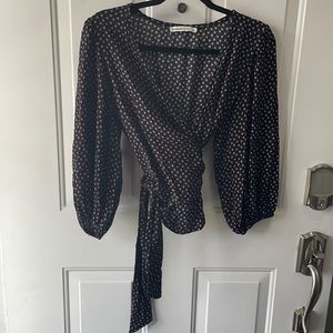 Abercrombie crop wrap top